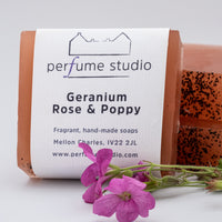 Geranium, Rose & Poppy Soap