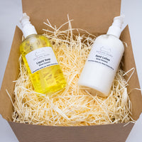 GIFT BOX for LIQUID SOAPS, HAND LOTIONS, BATH & SHOWER PRODUCTS (does not include contents)
